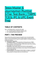 2026&sol;2027 Texas Master & Journeyman Plumber S-Tier Test Bank &vert; TSBPE&comma; TCEQ&comma; IPC & UPC Exam Prep
