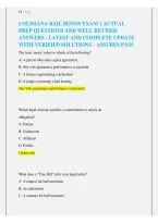 Louisiana Bail Bonds Exam 1 2026&sol;2027 &vert; Practice Questions&comma; Answers & Licensing Exam Study Guide&NewLine;