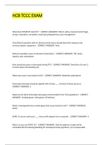 HCB TCCC Exam 2026&sol;2027 &vert; Tactical Combat Casualty Care Practice Questions&comma; Answers & Certification Study Guide&NewLine;