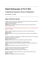 Digital Radiography & PACS 2026 &ndash; Comprehensive Questions&comma; Answers & Explanations