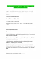 West Coast EMT Block 2 Exam with answers Complete Questions and Verified Answers