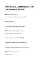 Ascp Recalls Complete Course Review&NewLine;Guide