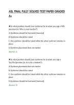 Asl Final Fully Solved Test Paper Graded&NewLine;A&plus;