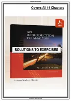 Solutions Manual&colon; Conv for Introduction to Analysis&comma; an &lpar;classic Version&rpar; by Wade&comma; 2018 &lpar;4th Edition&rpar; - Graded A&period;&period;&period;