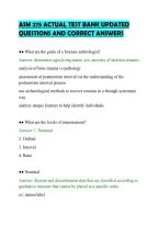 Asm 275 Actual Test Bank Updated&NewLine;Questions And Correct Answers