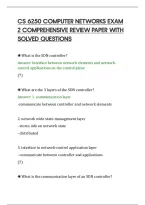 Cs 6250 Computer Networks Exam&NewLine;2 Comprehensive Review Paper With&NewLine;Solved Questions