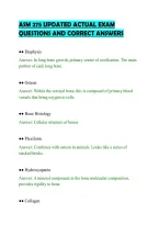 Asm 275 Updated Actual Exam&NewLine;Questions And Correct Answers