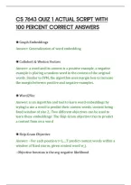 Cs 7643 Quiz 1 Actual Script With&NewLine;100 Percent Correct Answers