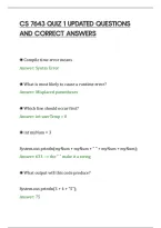Cs 7643 Quiz 1 Updated Questions&NewLine;And Correct Answers