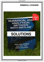 Solutions Manual&colon; Conv for Numerical and Analytical Methods with Matlab &lpar;1st Edition&rpar; - Bober - Graded A&plus; Compre&period;&period;&period;