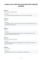 Cs6400&comma; Exam1 Expected Questions With Verified&NewLine;Answers