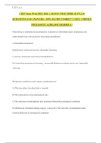 CDIP Exam Prep Study Guide&colon; Certified Documentation Integrity Practitioner Exam Questions and Answers