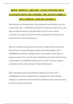 BIO 152 Module 3 Exam Study Guide&colon; Biology Practice Questions and Answers