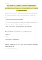 BSNC 1020 Module 4 Exam Study Guide&colon; Nursing Practice Questions and Answers