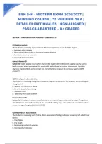 Bsn 346 - Midterm Exam 2026&sol;2027 &vert; Nursing Course &vert; 75 Verified Q&A &vert; Detailed Rationales &vert; Ngn-Aligned &vert; Pass Guaranteed &ndash; A&plus; Graded