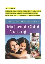 Test Bank For&colon;&NewLine;Maternal-Child Nursing&comma; 5Th Edition By Emily Slone Mckinney&comma; Susan R&period; James&comma; Sharon Smith Murray&comma; Kristine Nelson&comma; And Jean Ashwill Isbn&colon; 9780323697880&NewLine;