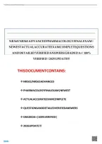 NR 565 Final Exam &ndash; Adv Pharmacology Fundamentals &ndash;&lbrace;2 set&rcub; &lpar;2026&rpar; Actual Questions & Answers &lpar;Chamberlain&rpar; 100&percnt; Guarantee Pass