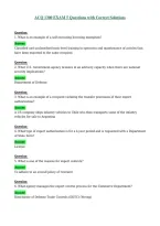ACQ 1300 EXAM 5 Questions with Correct Solutions