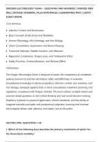 Oregon Electrologist Exam &ndash; Questions And Answers &vert; Verified And&NewLine;Well Detailed Answers &vert; Plus Rationales &vert; Guaranteed Pass &vert; Latest&NewLine;Exam Update&NewLine;