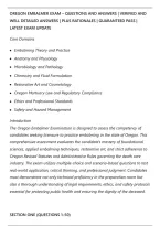 Oregon Embalmer Exam &ndash; Questions And Answers &vert; Verified And&NewLine;Well Detailed Answers &vert; Plus Rationales &vert; Guaranteed Pass &vert;&NewLine;Latest Exam Update