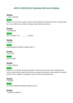 ADULT-GERO EXAM I Questions with Correct Solutions