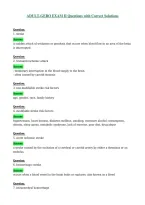 ADULT-GERO EXAM II Questions with Correct Solutions