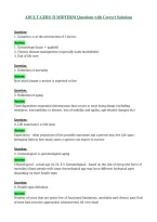 ADULT-GERO II MIDTERM Questions with Correct Solutions