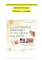 Test Bank For Illustrated Anatomy of the Head and Neck 6th Edition by Fehrenbach All Chapters 1 &ndash; 12 Complete&NewLine;
