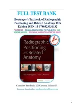Textbook of Radiographic Positioning and Related Anatomy 11th Edition by John Lampignano & Leslie E&period; Kendrick-Test Bank 2026 Pdf&period;