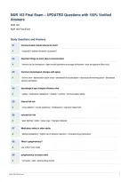 NUR 163 Final Exam &ndash; UPDATED Questions with 100&percnt; Verified&NewLine;Answers&NewLine;