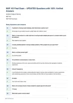 NUR 163 Final Exam &ndash; UPDATED Questions with 100&percnt; Verified&NewLine;Answers