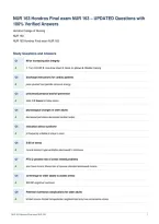 NUR 163 Hondros Final exam NUR 163 &ndash; UPDATED Questions with&NewLine;100&percnt; Verified Answers