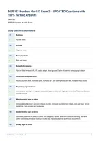 NUR 163 Hondros Nur 163 Exam 2 &ndash; UPDATED Questions with&NewLine;100&percnt; Verified Answers