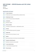 NUR 163 EXAM 1 &ndash; UPDATED Questions with 100&percnt; Verified&NewLine;Answers&NewLine;