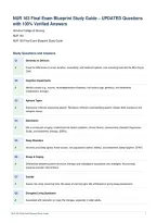 NUR 163 Final Exam Blueprint Study Guide &ndash; UPDATED Questions&NewLine;with 100&percnt; Verified Answers