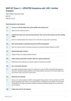 NUR 257 Exam 3 &ndash; UPDATED Questions with 100&percnt; Verified&NewLine;Answers