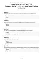 D440 Health And Wellness Eaq&NewLine;Updated Actual Exam Questions And Correct&NewLine;Answers