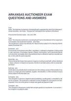 Arkansas Auctioneer Exam Questions And Answers