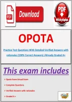 OPOTA Practice Test 2026&ndash;2027 &vert; Ohio Peace Officer Training Academy Questions&comma; Answers & Detailed Rationales