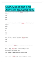 CSIA Questions and Answers Updated 2027&period;