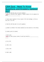 csia exam  latest 2026 &vert; 2027 package deal Questions and Answers All Verified