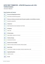 NYPD FIRST TRIMESTER &ndash; UPDATED Questions with 100&percnt;&NewLine;Verified Answers&NewLine;