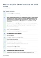 NYPD Exam Study Guide &ndash; UPDATED Questions with 100&percnt; Verified&NewLine;Answers