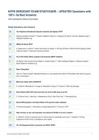 NYPD SERGEANT EXAM STUDYGUIDE &ndash; UPDATED Questions with&NewLine;100&percnt; Verified Answers&NewLine;