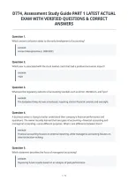 D774&comma; Assessment Study Guide Part 1 Latest Actual&NewLine;Exam With Verified Questions & Correct&NewLine;Answers