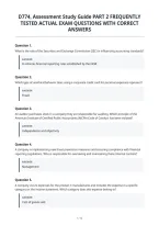 D774&comma; Assessment Study Guide Part 2 Frequently&NewLine;Tested Actual Exam Questions With Correct&NewLine;Answers