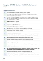 Peregrine &ndash; UPDATED Questions with 100&percnt; Verified Answers&NewLine;