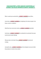 Pain Exam Prep Latest 2026&sol;2027 Questions And &NewLine;Correct Detailed Answers Already Graded A&plus;