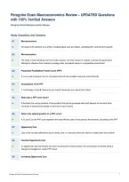 Peregrine Exam Macroeconomics Review &ndash; UPDATED Questions&NewLine;with 100&percnt; Verified Answers
