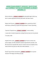 Abem Exam Newest 2026&sol;2027 Questions &NewLine;And Correct Detailed Answers Already &NewLine;Graded A&plus; 